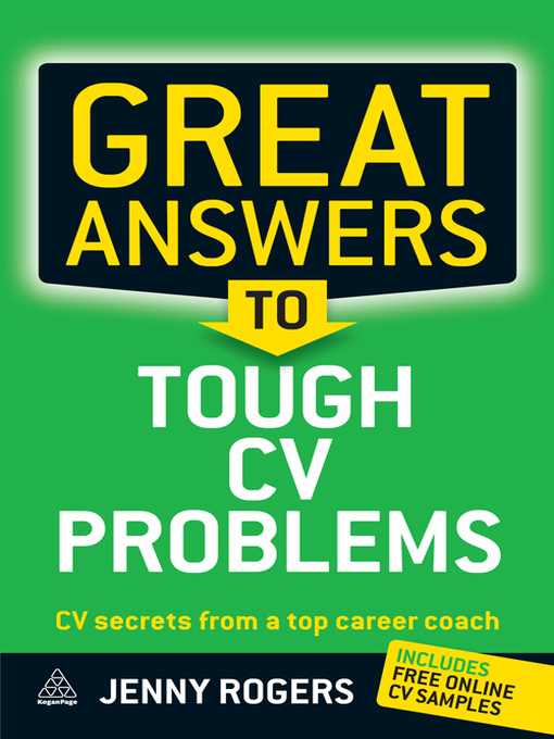 Cover image for Great Answers to Tough CV Problems